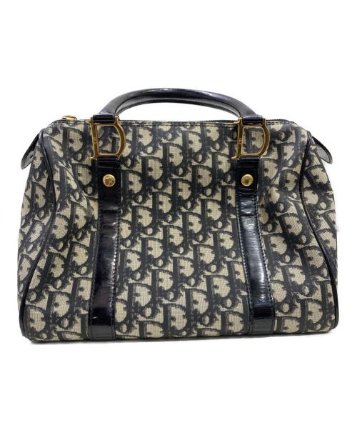 Christian Dior（クリスチャン ディオール）Christian Dior (クリスチャン ディオール) トロッター ミニボストンバッグ ブラック×ベージュの古着・服飾アイテム