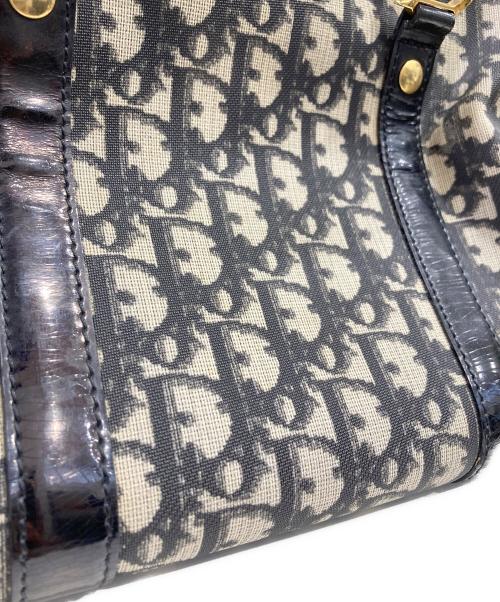 Christian Dior（クリスチャン ディオール）Christian Dior (クリスチャン ディオール) トロッター ミニボストンバッグ ブラック×ベージュの古着・服飾アイテム