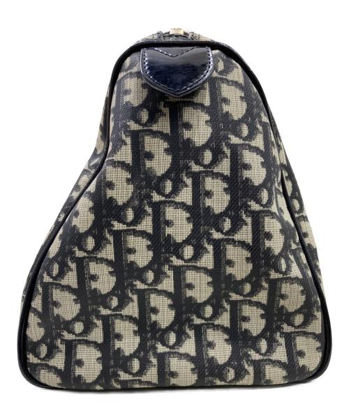 Christian Dior（クリスチャン ディオール）Christian Dior (クリスチャン ディオール) トロッター ミニボストンバッグ ブラック×ベージュの古着・服飾アイテム