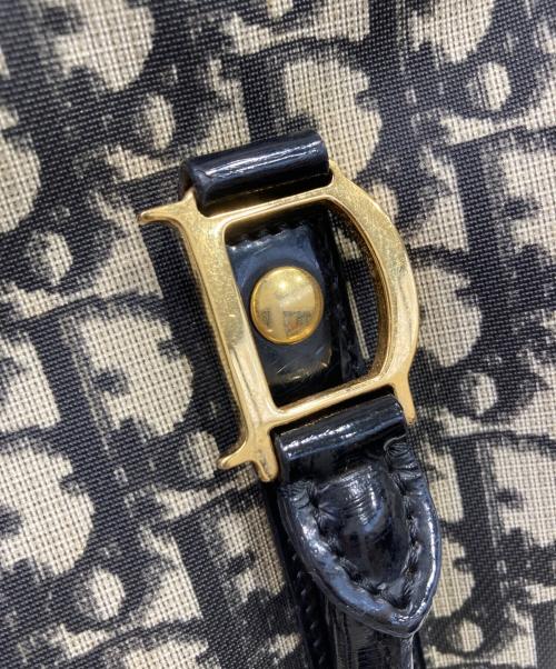 Christian Dior（クリスチャン ディオール）Christian Dior (クリスチャン ディオール) トロッター ミニボストンバッグ ブラック×ベージュの古着・服飾アイテム
