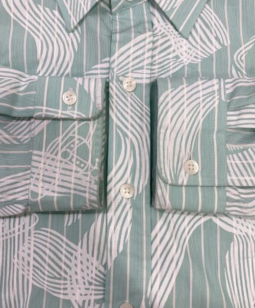 Vivienne Westwood man（ヴィヴィアン ウェストウッド マン）Vivienne Westwood man (ヴィヴィアン ウェストウッド マン) ストライプオーブシャツ スカイブルー サイズ:48の古着・服飾アイテム