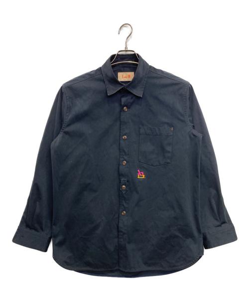 laid.B（レイド ビー）laid.B (レイド ビー) ゴム引きシャツ ネイビー サイズ:2の古着・服飾アイテム