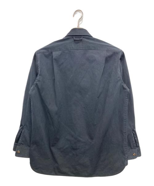 laid.B（レイド ビー）laid.B (レイド ビー) ゴム引きシャツ ネイビー サイズ:2の古着・服飾アイテム