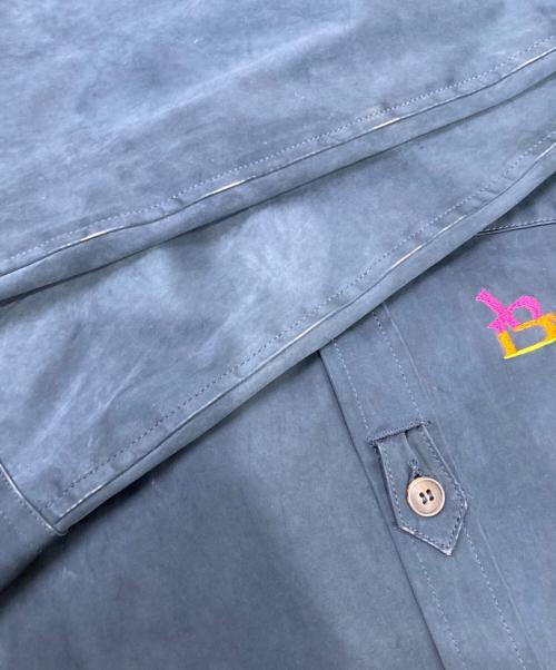 laid.B（レイド ビー）laid.B (レイド ビー) ゴム引きシャツ ネイビー サイズ:2の古着・服飾アイテム