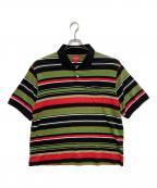 SUPREMEシュプリーム）の古着「Multi Stripe Polo」｜グリーン