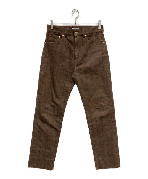 RIER（リア）RIER (リア) 5ポケットパンツ ブラウン サイズ:76cm (W30）の古着・服飾アイテム