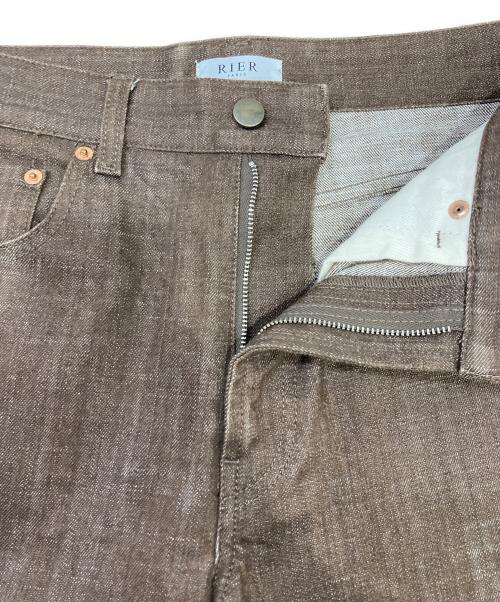 RIER（リア）RIER (リア) 5ポケットパンツ ブラウン サイズ:76cm (W30）の古着・服飾アイテム