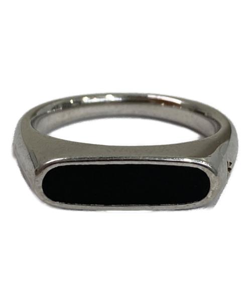 TOM WOOD（トムウッド）TOM WOOD (トムウッド) Mario Ring Onyx シルバー サイズ:10号の古着・服飾アイテム