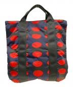 MARNI×PORTERマルニ×ポーター）の古着「2WAY dot rucksack」｜ネイビー×レッド