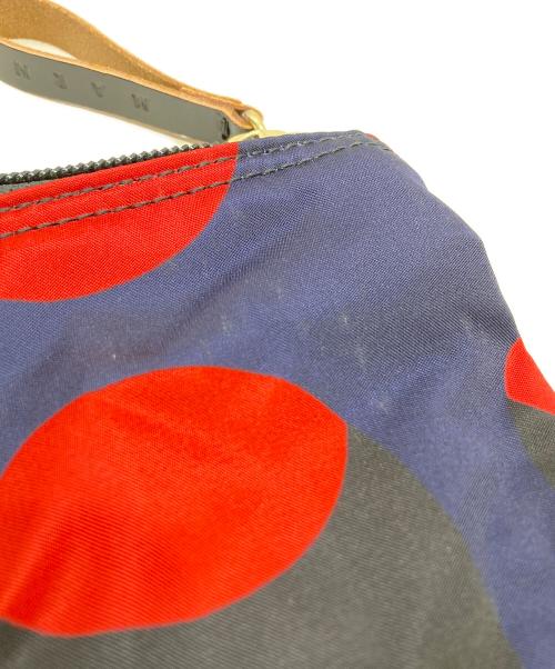 MARNI（マルニ）MARNI (マルニ) PORTER (ポーター) 2WAY dot rucksack ネイビー×レッドの古着・服飾アイテム