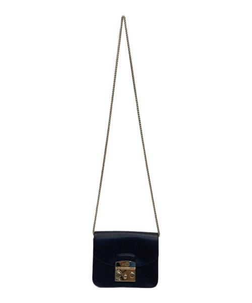FURLA（フルラ）FURLA (フルラ) チェーンショルダーバッグ ブラックの古着・服飾アイテム