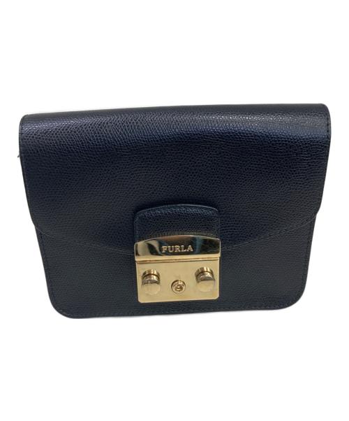 FURLA（フルラ）FURLA (フルラ) チェーンショルダーバッグ ブラックの古着・服飾アイテム