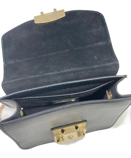 FURLA（フルラ）FURLA (フルラ) チェーンショルダーバッグ ブラックの古着・服飾アイテム