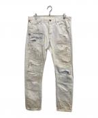 Denim & Supply Ralph Laurenデニム＆サプライ ラルフローレン）の古着「リメイクデニムパンツ」｜ホワイト