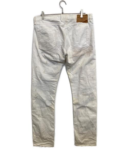 Denim & Supply Ralph Lauren（デニム＆サプライ ラルフローレン）DENIM & SUPPLY RALPH LAUREN (デニム＆サプライ ラルフローレン) リメイクデニムパンツ ホワイト サイズ:86cm (W34)の古着・服飾アイテム