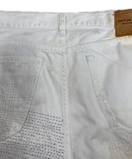 Denim & Supply Ralph Lauren（デニム＆サプライ ラルフローレン）DENIM & SUPPLY RALPH LAUREN (デニム＆サプライ ラルフローレン) リメイクデニムパンツ ホワイト サイズ:86cm (W34)の古着・服飾アイテム