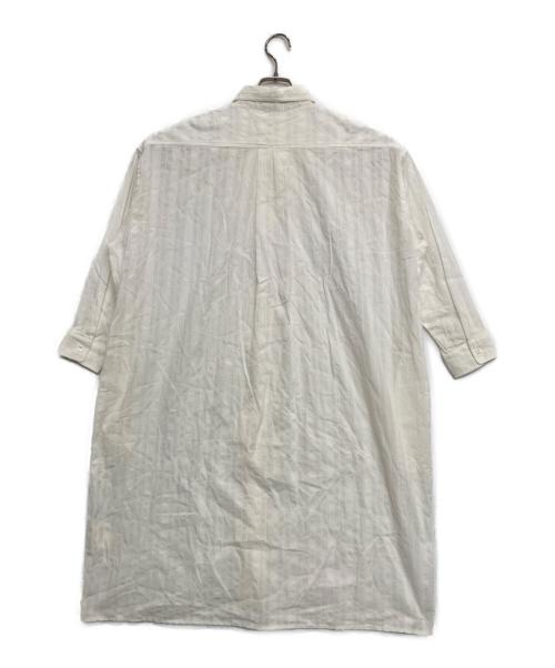 KAGURE（カグレ）KAGURE (カグレ) シャツワンピース ホワイト サイズ:FREEの古着・服飾アイテム
