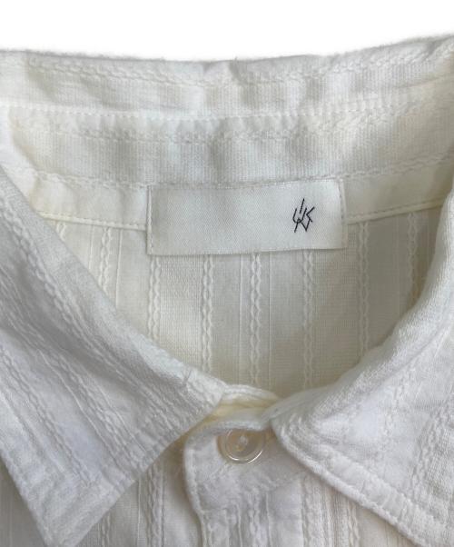 KAGURE（カグレ）KAGURE (カグレ) シャツワンピース ホワイト サイズ:FREEの古着・服飾アイテム