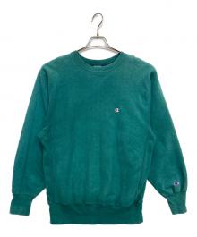 Champion REVERSE WEAVE（チャンピオン リバース ウィーブ）の古着「クルーネックスウェット」｜グリーン