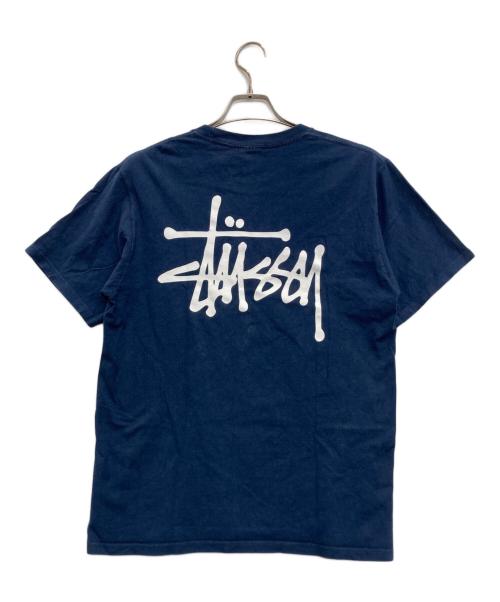 stussy（ステューシー）stussy (ステューシー) プリントTシャツ ネイビー サイズ:Mの古着・服飾アイテム