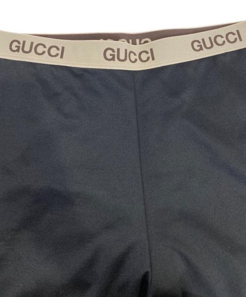 GUCCI（グッチ）GUCCI (グッチ) ウエストロゴレギンスパンツ ブラック サイズ:L 未使用品の古着・服飾アイテム