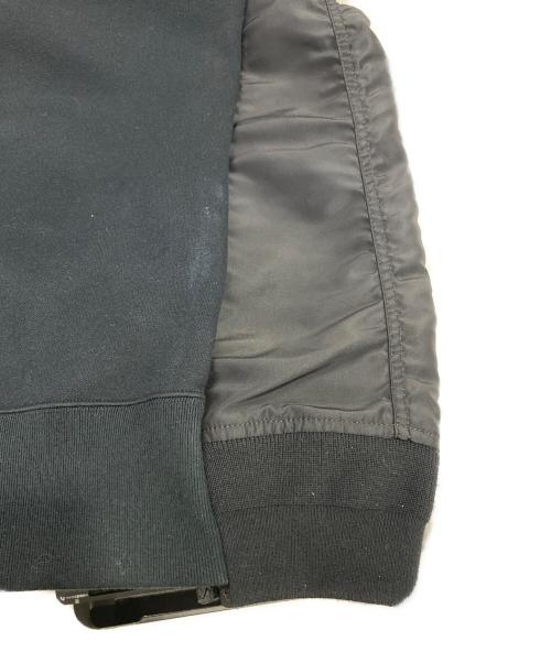 sacai（サカイ）sacai (サカイ) Sponge Sweat x Nylon Twill Hoodie ブラック サイズ:1の古着・服飾アイテム