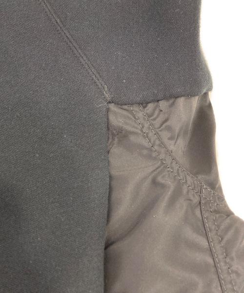 sacai（サカイ）sacai (サカイ) Sponge Sweat x Nylon Twill Hoodie ブラック サイズ:1の古着・服飾アイテム