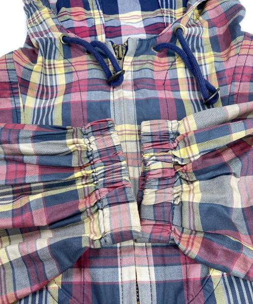 POLO RALPH LAUREN（ポロ・ラルフローレン）POLO RALPH LAUREN (ポロ・ラルフローレン) アノラックパーカー ベージュ×レッド サイズ:Mの古着・服飾アイテム