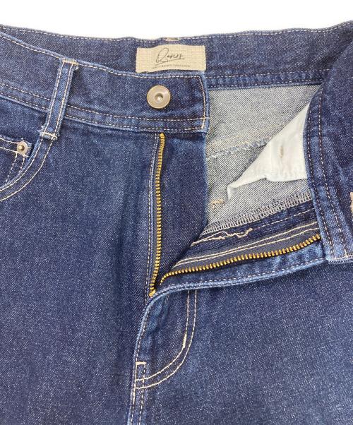 Q.anos（キュアノス）Q.anos (キュアノス) 全骨格細見えカットオフデニムパンツ インディゴ サイズ:1の古着・服飾アイテム