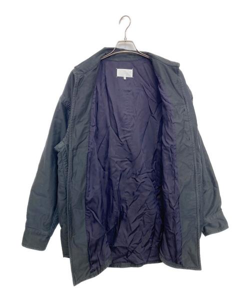 Maison Margiela（メゾンマルジェラ）Maison Margiela (メゾンマルジェラ) Padded Satin Cotton Shirt ブラック サイズ:44の古着・服飾アイテム