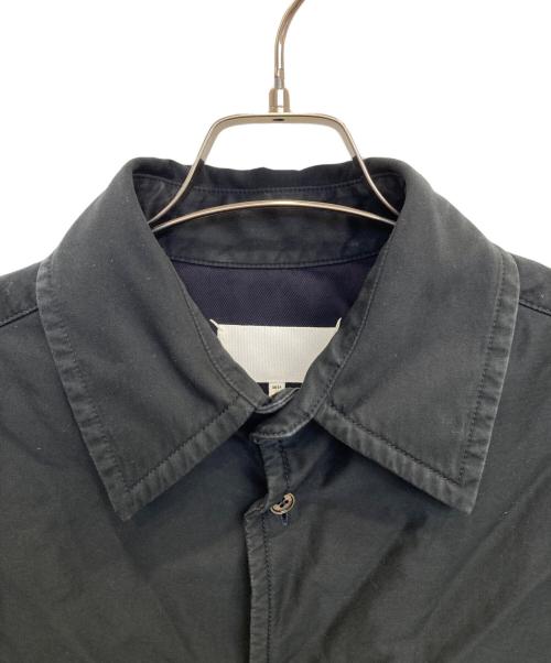 Maison Margiela（メゾンマルジェラ）Maison Margiela (メゾンマルジェラ) Padded Satin Cotton Shirt ブラック サイズ:44の古着・服飾アイテム