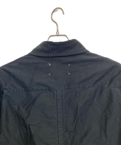 Maison Margiela（メゾンマルジェラ）Maison Margiela (メゾンマルジェラ) Padded Satin Cotton Shirt ブラック サイズ:44の古着・服飾アイテム