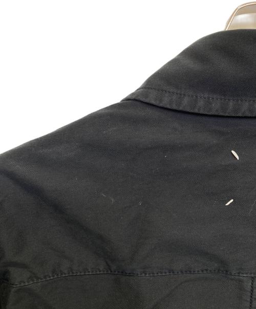 Maison Margiela（メゾンマルジェラ）Maison Margiela (メゾンマルジェラ) Padded Satin Cotton Shirt ブラック サイズ:44の古着・服飾アイテム