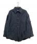 Maison Margiela（メゾンマルジェラ）の古着「Padded Satin Cotton Shirt」｜ブラック