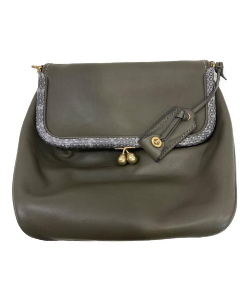 COACH（コーチ）COACH (コーチ) がま口ショルダーバッグ ブラウンの古着・服飾アイテム