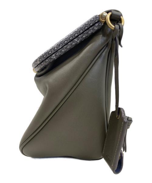 COACH（コーチ）COACH (コーチ) がま口ショルダーバッグ ブラウンの古着・服飾アイテム