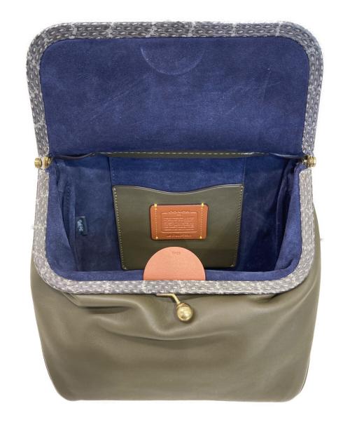 COACH（コーチ）COACH (コーチ) がま口ショルダーバッグ ブラウンの古着・服飾アイテム