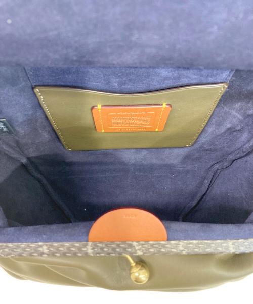 COACH（コーチ）COACH (コーチ) がま口ショルダーバッグ ブラウンの古着・服飾アイテム