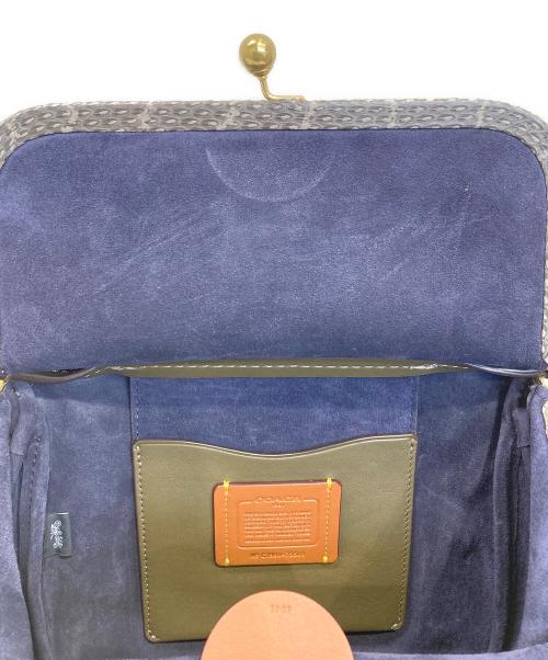 COACH（コーチ）COACH (コーチ) がま口ショルダーバッグ ブラウンの古着・服飾アイテム