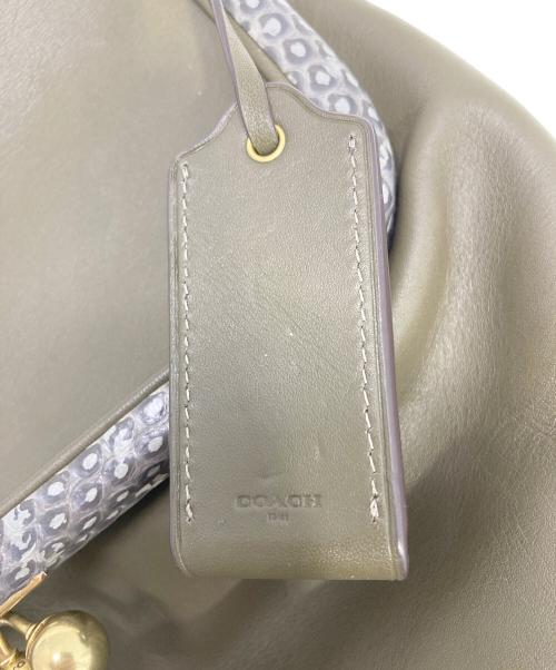 COACH（コーチ）COACH (コーチ) がま口ショルダーバッグ ブラウンの古着・服飾アイテム