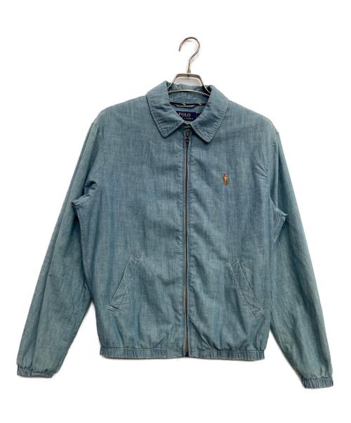 POLO RALPH LAUREN（ポロ・ラルフローレン）POLO RALPH LAUREN (ポロ・ラルフローレン) シャンブレースイングトップ ブルー サイズ:Sの古着・服飾アイテム