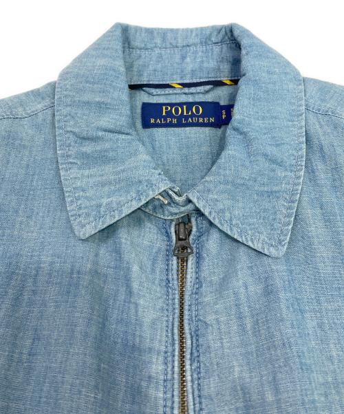 POLO RALPH LAUREN（ポロ・ラルフローレン）POLO RALPH LAUREN (ポロ・ラルフローレン) シャンブレースイングトップ ブルー サイズ:Sの古着・服飾アイテム