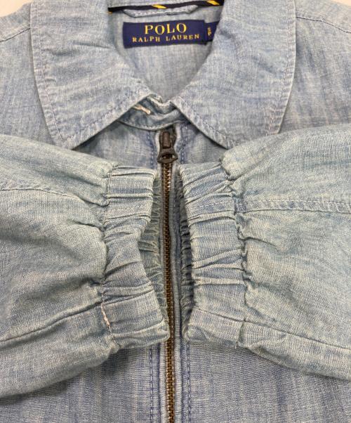 POLO RALPH LAUREN（ポロ・ラルフローレン）POLO RALPH LAUREN (ポロ・ラルフローレン) シャンブレースイングトップ ブルー サイズ:Sの古着・服飾アイテム