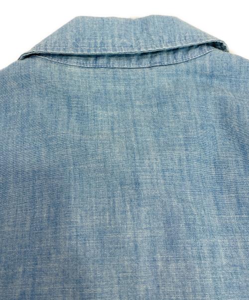 POLO RALPH LAUREN（ポロ・ラルフローレン）POLO RALPH LAUREN (ポロ・ラルフローレン) シャンブレースイングトップ ブルー サイズ:Sの古着・服飾アイテム
