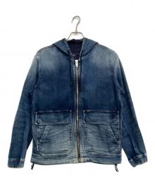 DIESEL（ディーゼル）の古着「デニムジップパーカー」｜インディゴ