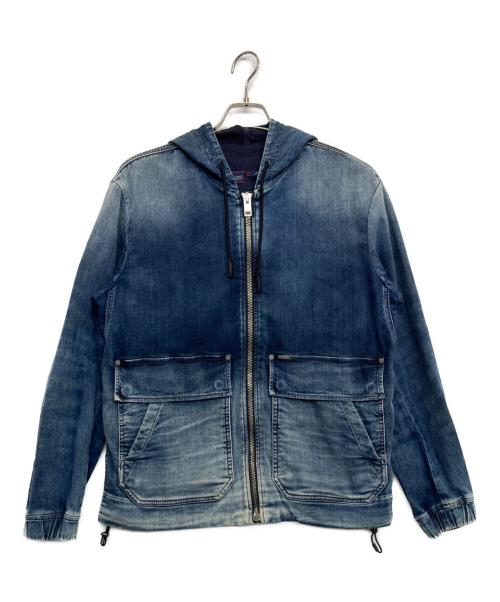 DIESEL（ディーゼル）DIESEL (ディーゼル) デニムジップパーカー インディゴ サイズ:Sの古着・服飾アイテム