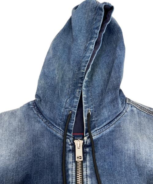 DIESEL（ディーゼル）DIESEL (ディーゼル) デニムジップパーカー インディゴ サイズ:Sの古着・服飾アイテム