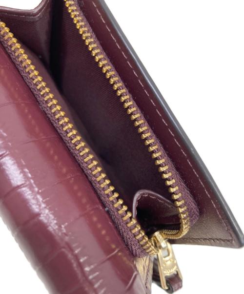 COACH（コーチ）COACH (コーチ) コンパクトウォレット ボルドーの古着・服飾アイテム