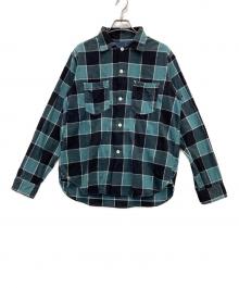 POST O'ALLS（ポストオーバーオールズ）の古着「plaid flannel シャツ」｜グリーン×ブラック