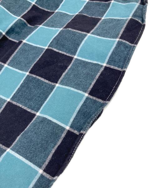 POST O'ALLS（ポストオーバーオールズ）POST O'ALLS (ポストオーバーオールズ) plaid flannel シャツ グリーン×ブラック サイズ:Mの古着・服飾アイテム
